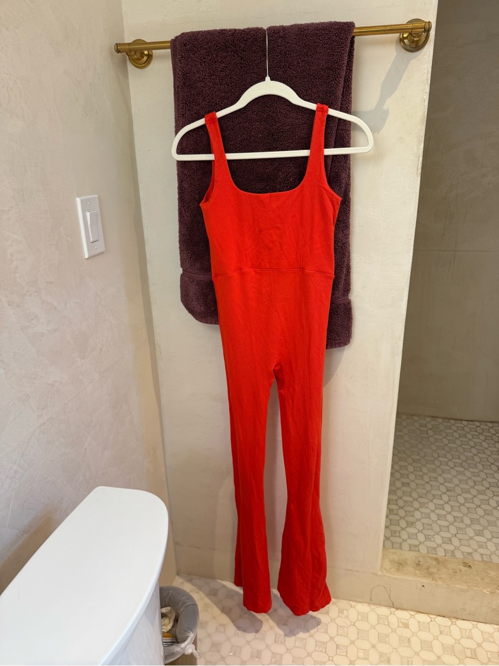 Women's Red Sleeveless Jumpsuit
